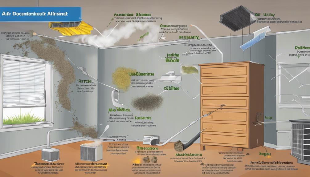 air ducts collect contaminants